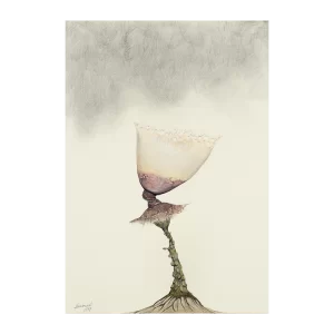 Flor invisible, plancha 33, 1979. 57×38 cm, acuarela y tinta sobre papel.