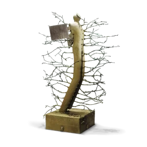 Árbol de camino, 2002. 127×60×90 cm, bronce.