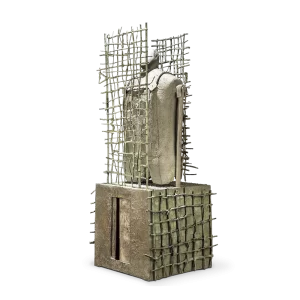 Acertijo: rollo, 2013. 78×30×32 cm, bronce.