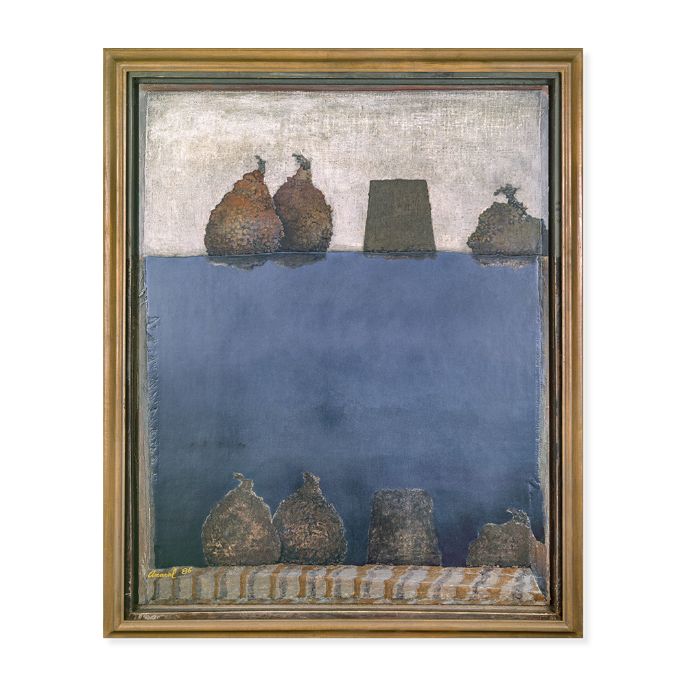 De profundis: Reflexiones Nº 50, 1986. 85,1×66,7 cm, acrílico y óleo sobre lino y madera.